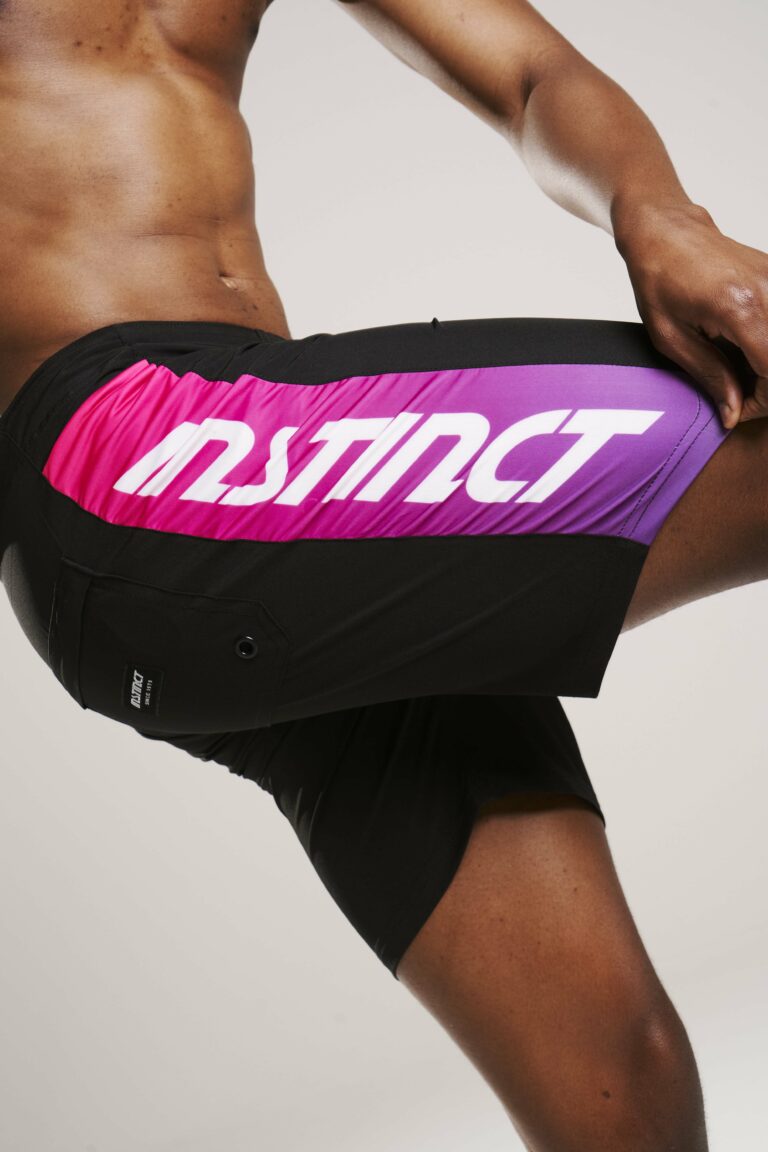 INSTINCT - Pro-Type Boardshort | Black-Pink-Purple